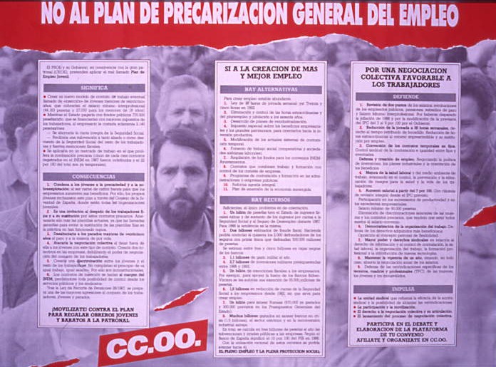 No al plan de precarización general del empleo