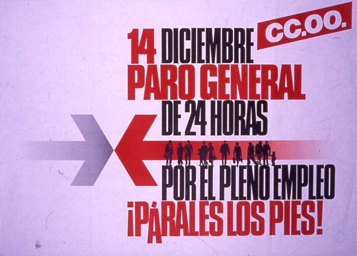 14 diciembre paro general de 24 horas : Por el pleno empleo ¡Párales los pies!