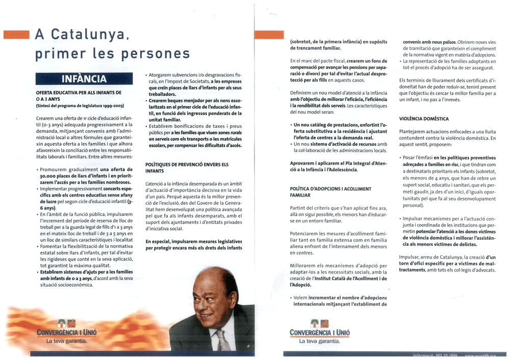 A Catalunya, primer les persones : infància