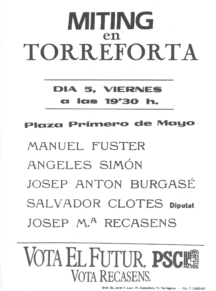 Miting en Torreforta