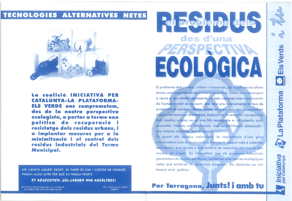 el problema dels residus des d'una perspectiva ecològica
