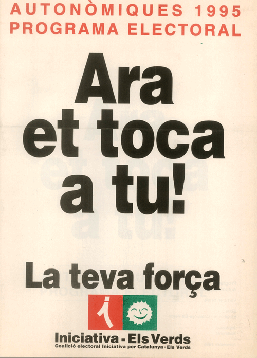 Ara et toca a tu! : autonòmiques 1995 : programa electoral