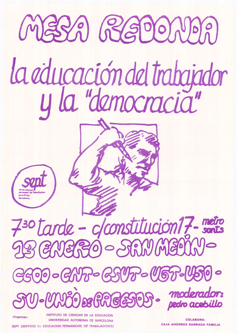 Mesa redonda : la educación del trabajador y la "democracia"
