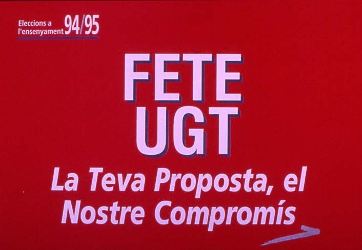 La teva proposta, el nostre compromís : eleccions a l'ensenyament 94/95