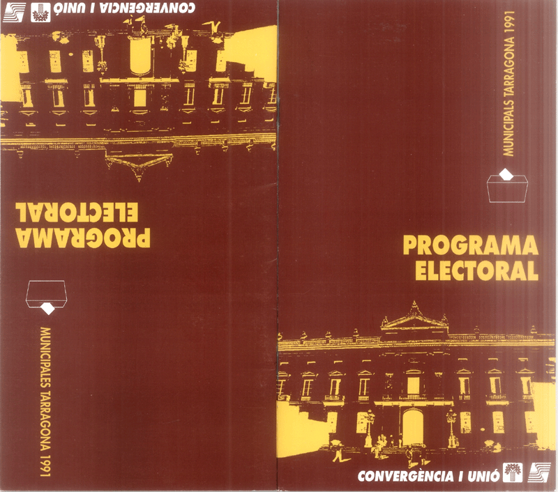 Programa electoral : municipals Tarragona 1991 = municipales Tarragona 1991