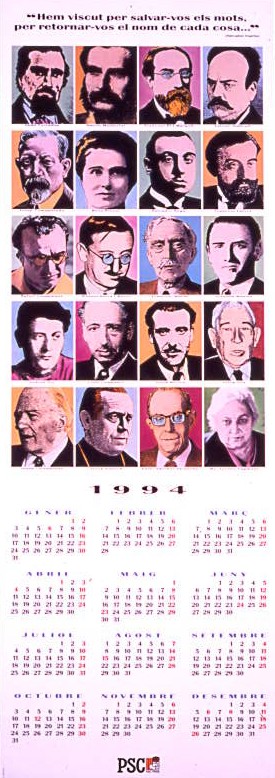 1994 : "Hem viscut per salvar-vos els mots, per retornar-vos el nom de cada cosa..." (Salvador Espriu)
