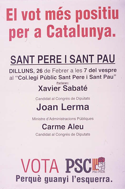 El vot més positiu per a Catalunya : Sant Pere i Sant Pau
