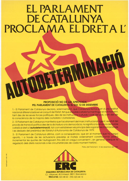 El Parlament de Catalunya proclama el dret a l'Autodeterminació