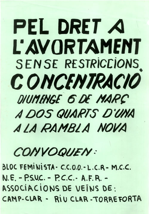Pel dret a l'avortament sense restriccions [...]