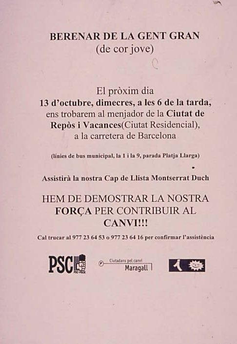 Berenar de la gent gran (de cor jove)