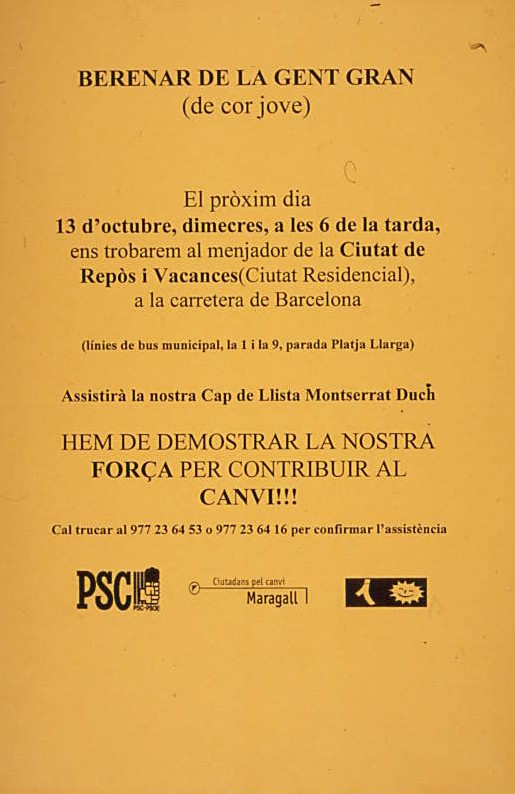 Berenar de la gent gran (de cor jove)