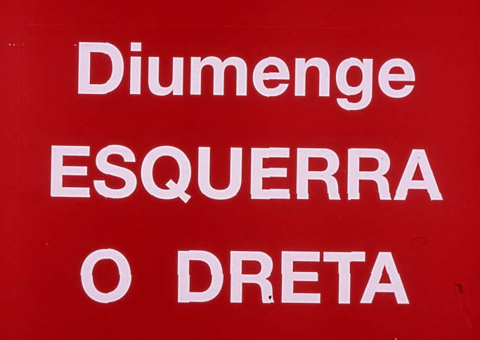 Diumenge esquerra o dreta