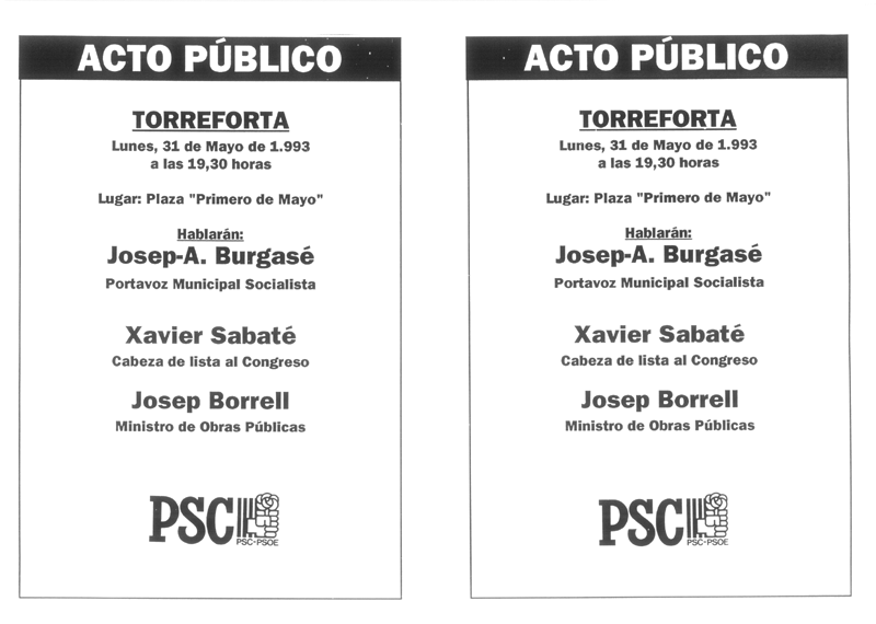 Acto público : Torreforta
