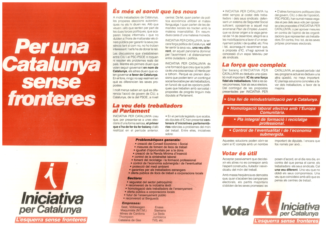 Per una Catalunya sense fronteres