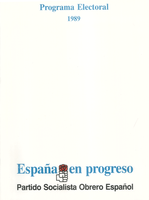 Programa electoral 1989 : España en progreso