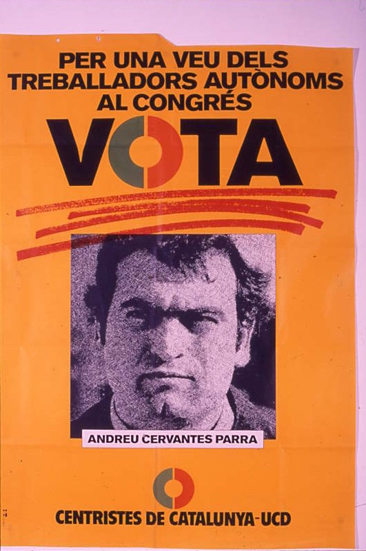 Per una veu dels treballadors autònoms al Congrés : Vota Centristes de Catalunya-UCD