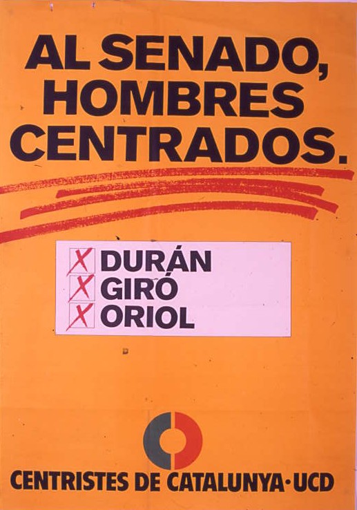 Al Senado, hombres centrados. Durán : Giró : Oriol