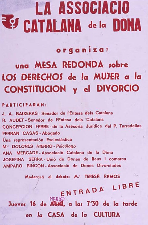 Mesa redonda sobre los derechos de la mujer a la constitución y el divorcio