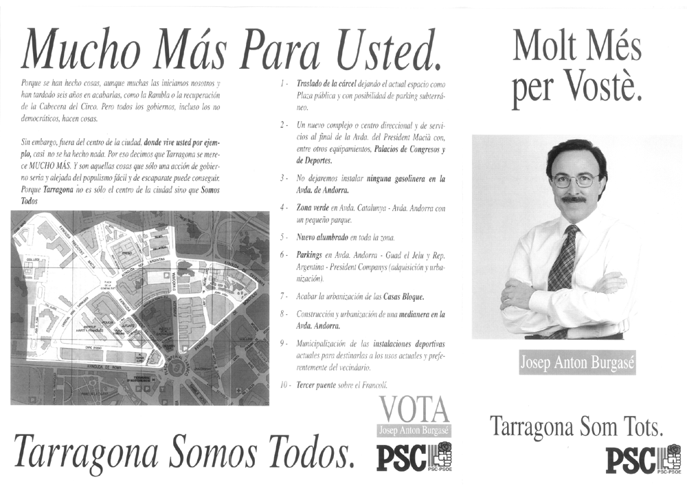 Molt més per vostè : Josep Anton Burgasé = mucho más para usted : Josep Anton Burgasé 