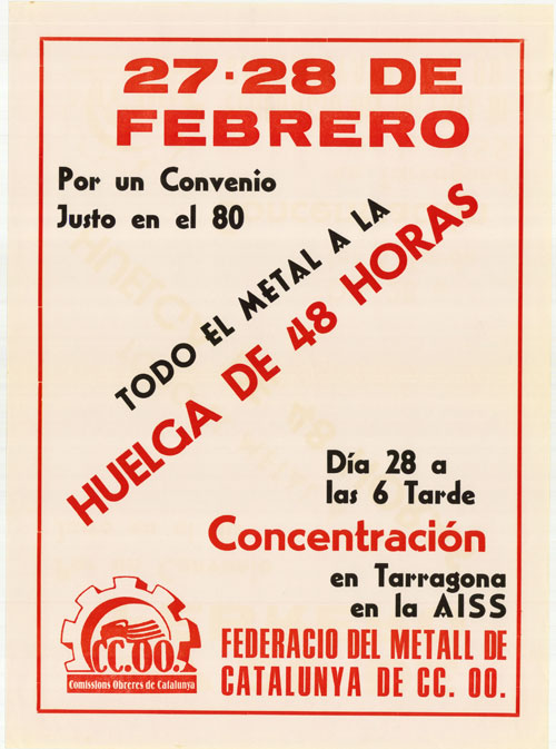 27-28 de febrero por un convenio justo en el 80 : todo el metal a la huelga de 48 horas