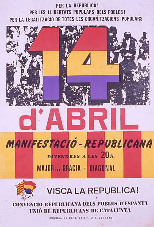 14 d'abril manifestació - republicana... [...] Visca la República!