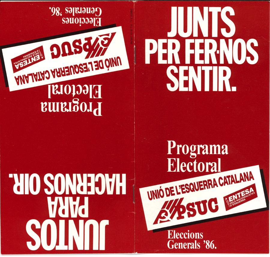 Junts per fer-nos sentir = juntos para hacernos oir : programa electoral