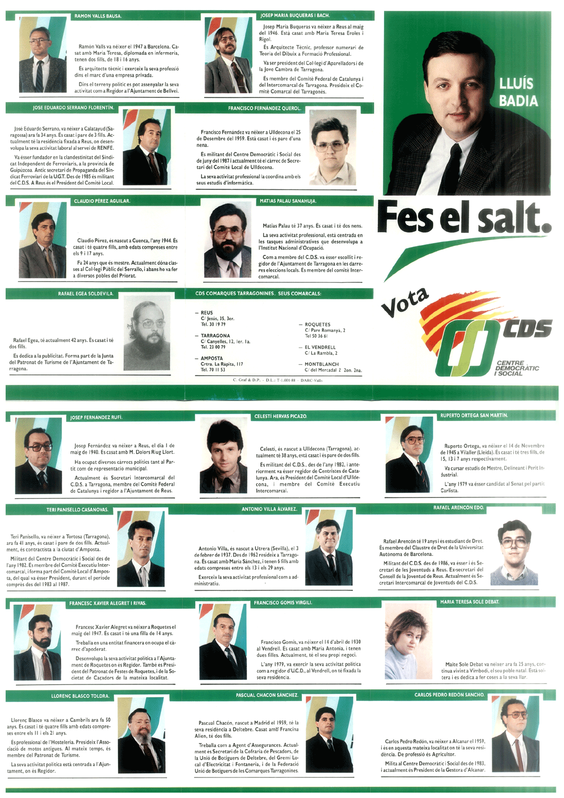 Lluís Badia : fes el salt : vota CDS