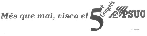 Més que mai, visca el 5è Congrés