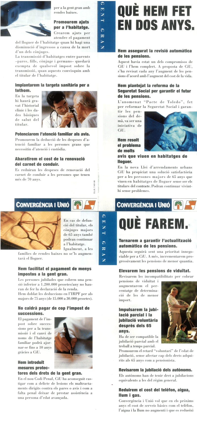 Què hem fet en dos anys : gent gran