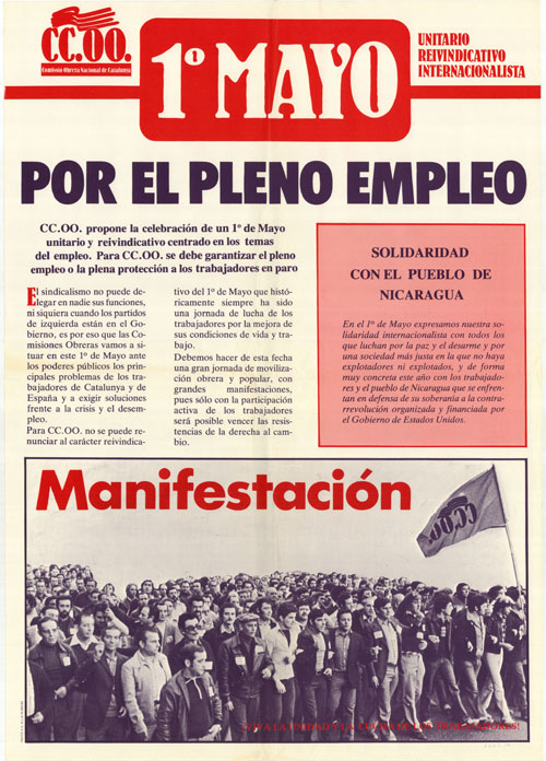 1º Mayo : por el pleno empleo : manifestación