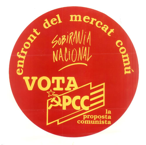 enfront del mercat comú Sobirania Nacional Vota PCC la proposta comunista