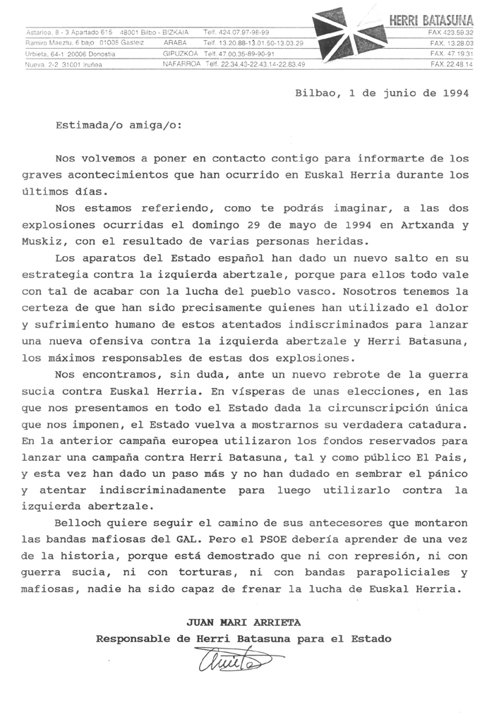 Estimada/o amiga/o: nos volvemos a poner en contacto... [...]