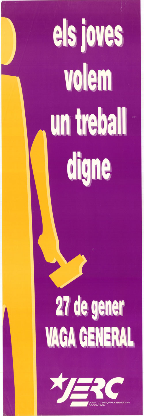 els joves volem un treball digne : 27 de gener vaga general