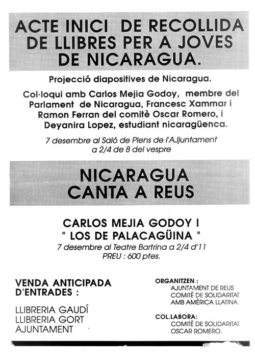 Acte inici de recollida de llibres per a joves de Nicaragua