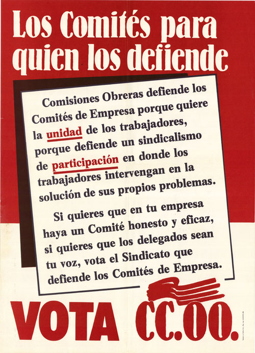 Los comités para quien los defiende : vota CC.OO.
