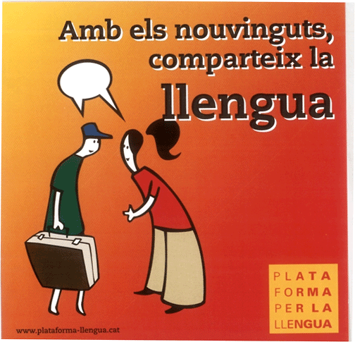 Amb els nouvinguts, comparteix la llengua