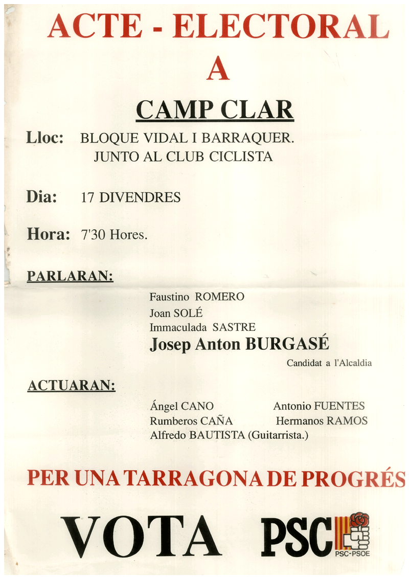 Acte - Electoral a Camp Clar