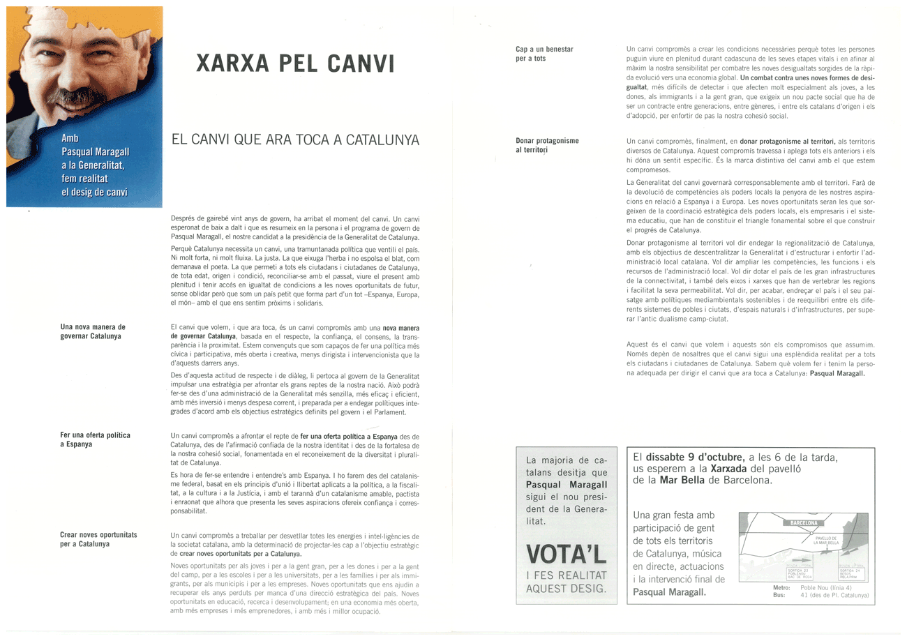 Xarxa pel canvi : el canvi que ara toca a Catalunya