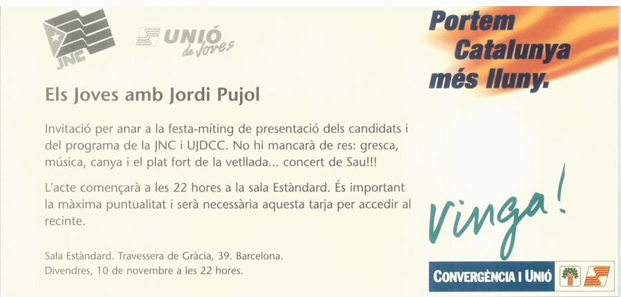 Els joves amb Jordi Pujol