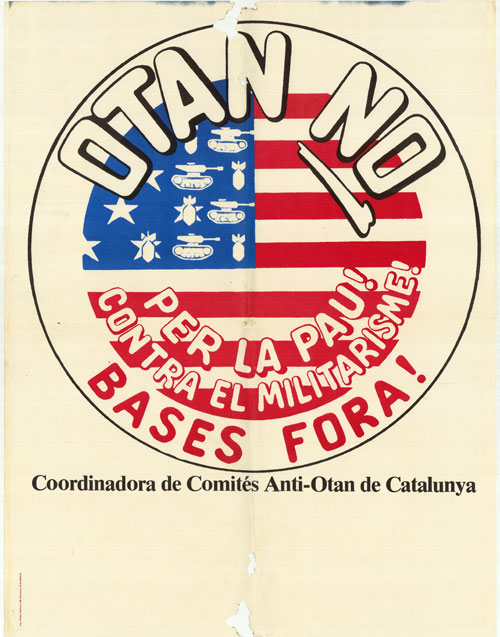 OTAN NO per la pau! contra el militarisme! bases fora!