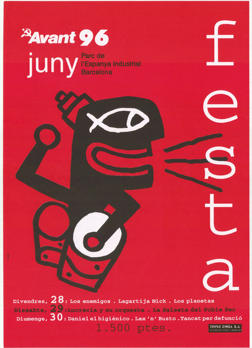 Festa Avant 96 : juny Parc de l'Espanya Industrial Barcelona... [...]