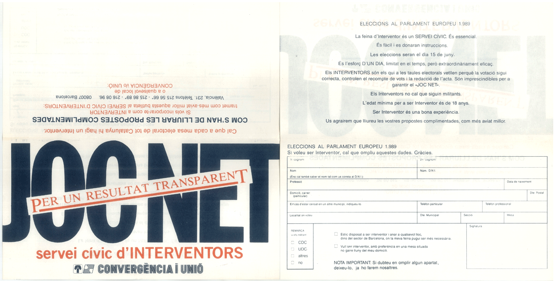 Joc net : per un resultat transparent servei cívic d'interventors