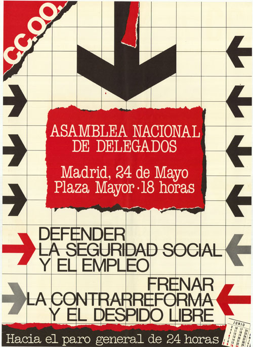 Asamblea nacional de delegados : Madrid, 24 de mayo plaza Mayor - 18 horas