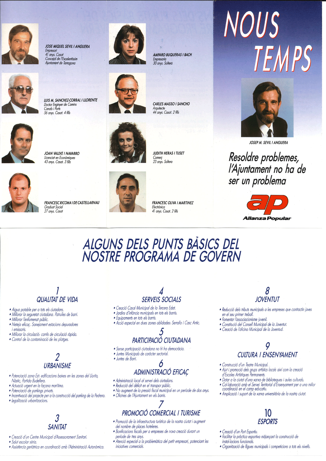 Nous temps : Josep M. Sevil i Anguera