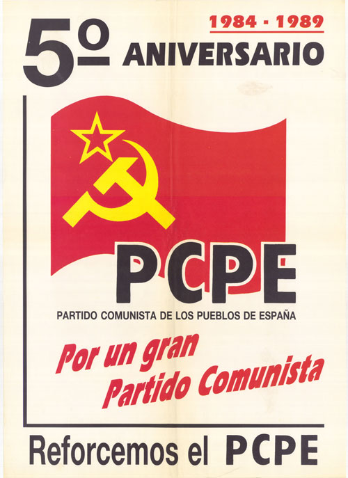5º aniversario 1984-1989 : por un gran Partido Comunista