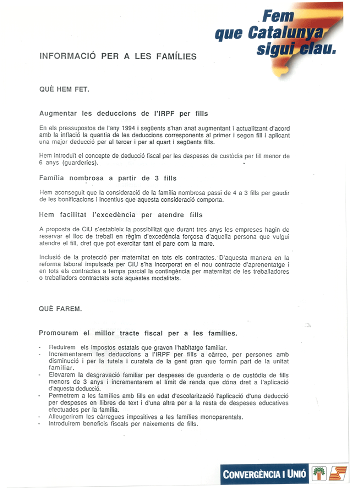 Informació per a les famílies
