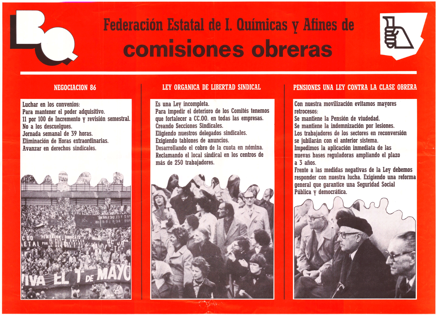 Federación estatal de I. químicas y afines de Comisiones Obreras