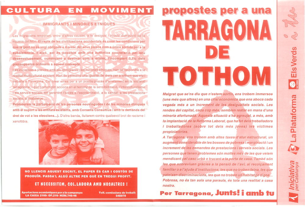 Propostes per a una Tarragona de tothom