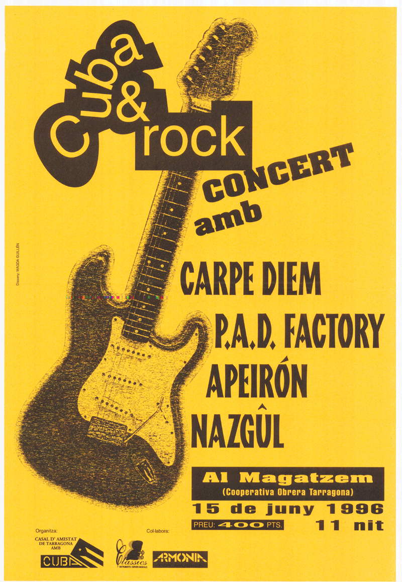 Cuba & rock concert amb Carpe Diem P.A.D. Factory Apeirón Mazgûl al Magatzem (Cooperativa Obrera Tarragona)