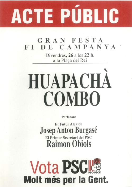 Acte públic : gran festa fi de campanya... [...]